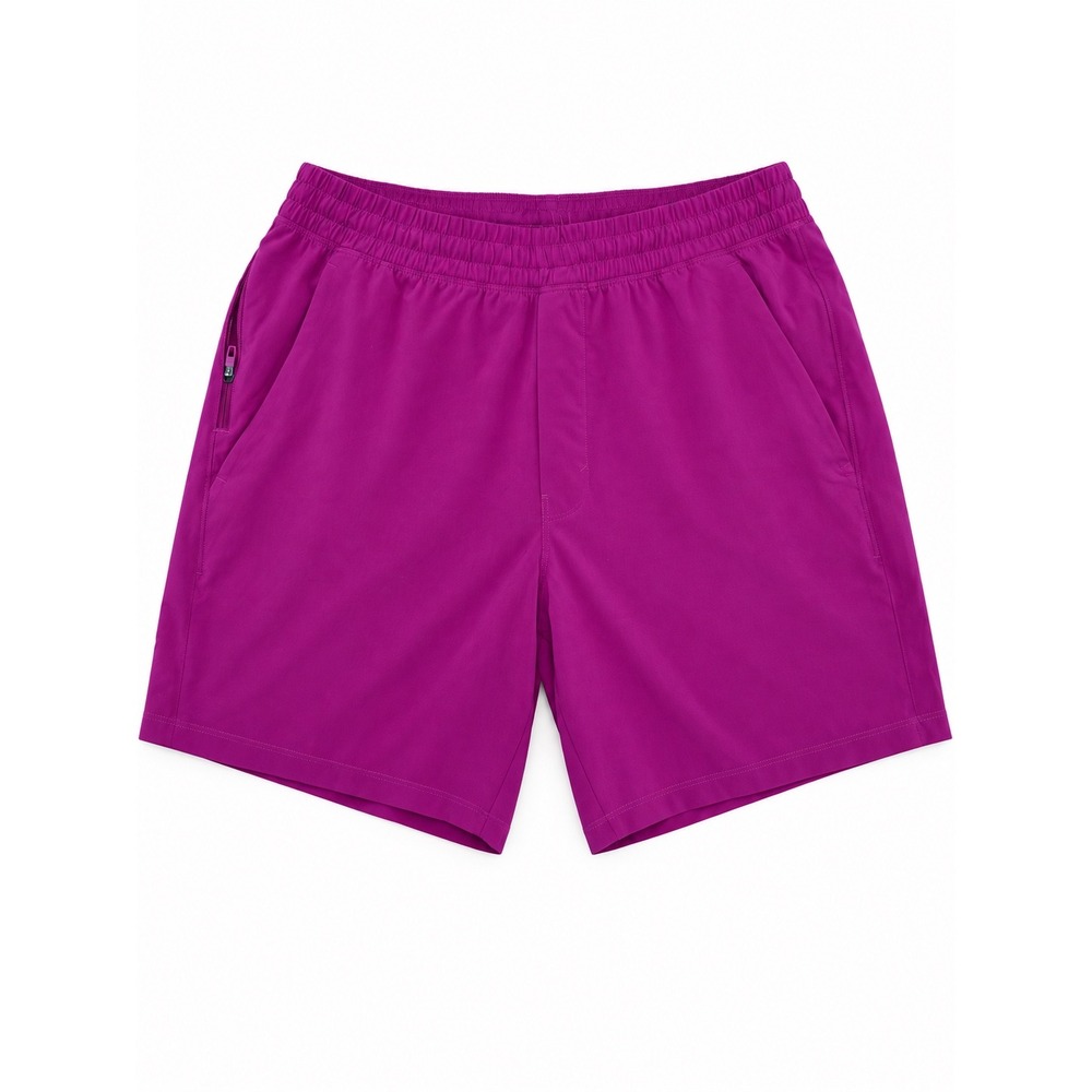 Lululemon Pace Breaker Linerless Short 7" Magenta Purple Mens Size M LM7BB0S